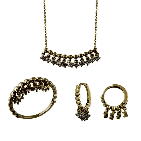 Taşlı 3'lü Set